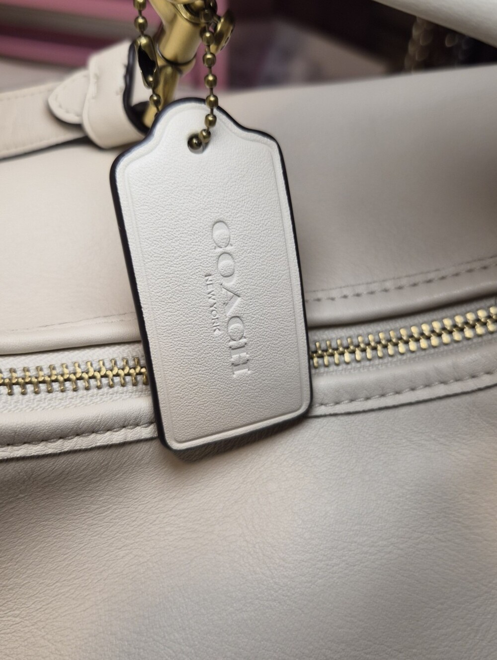 Coach Juliet Shoulder Bag 38 Chalk White Leather NWT - Picture 8 of 15